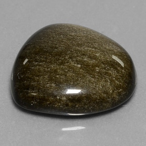 Obsidiana dourado natural 17,56ct, forma extravagante, opaco