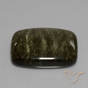 Obsidiana marrom escuro Natural 47.70ct, Almofada, Opaco