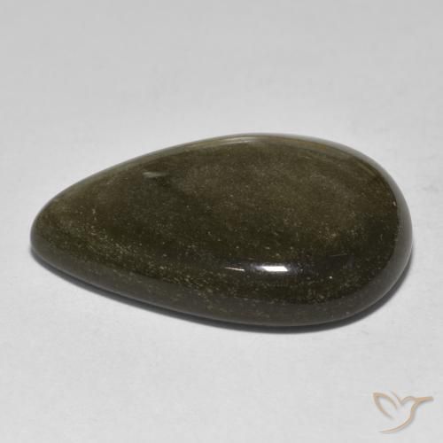 Obsidiana Multicolorido Natural 25.90ct, Formato de pêra, Opaco