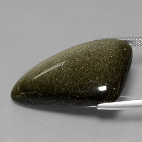 Obsidiana ouro natural 31,36ct, forma extravagante, opaco