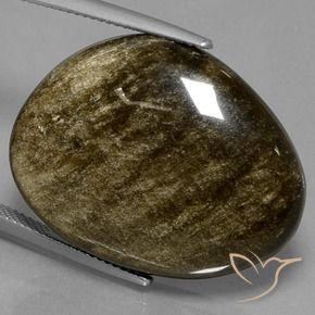 Obsidiana Preto com brilho dourado Natural 30.42ct, Chique, Opaco