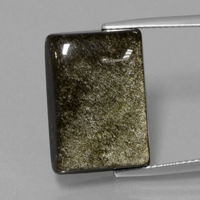 Obsidiana Brilho Dourado Natural 13.86ct, baguete, Opaco