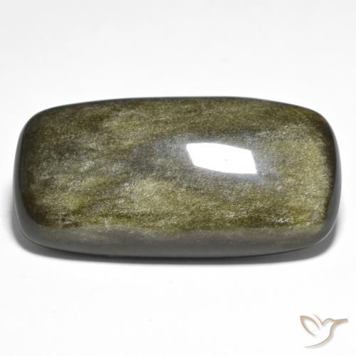 Obsidiana Multicolorido Natural 44.74ct, Almofada, Opaco