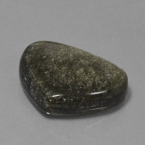 Obsidiana preto natural 19,03ct, forma extravagante, opaco