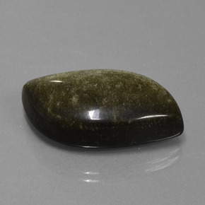 Obsidiana preto natural 25,29ct, forma extravagante, opaco