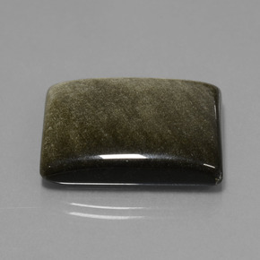 Obsidiana preto natural 39,20ct, baguete, opaco
