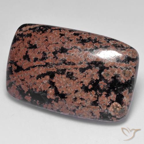 Obsidiana multicolorido natural 25,37ct, almofada cortada, opaco