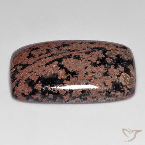 Obsidiana multicolorido natural 25,37ct, almofada cortada, opaco