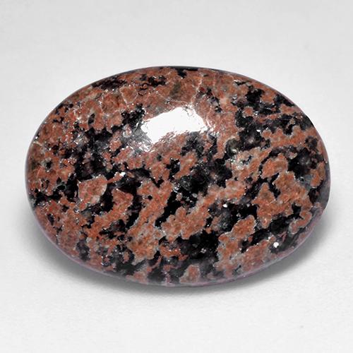 Obsidiana multicolorido natural 7,69ct, corte oval, opaco