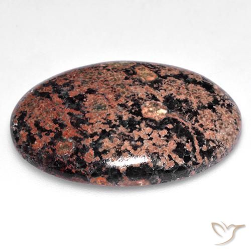 Obsidiana Multicolorido Natural 24.87ct, oval, Opaco