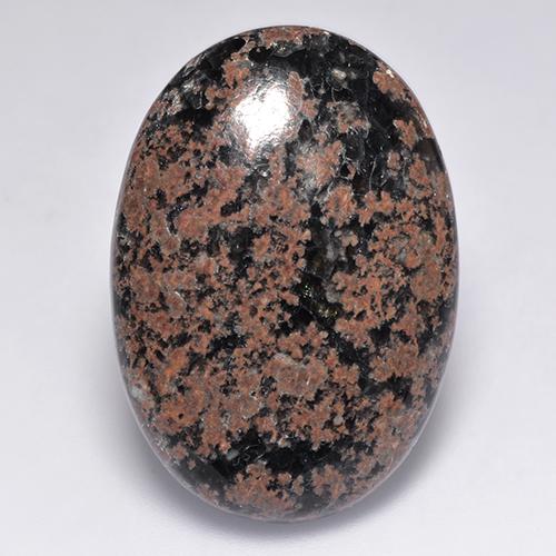 Obsidiana multicolorido natural 26,35ct, corte oval, opaco