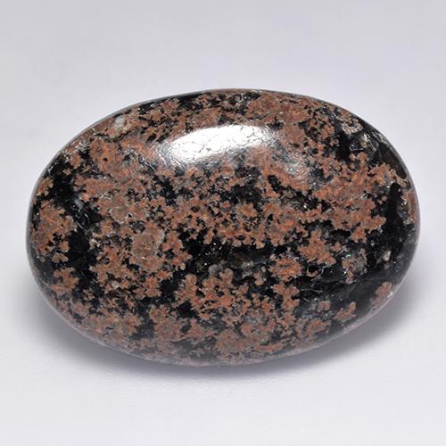 Obsidiana multicolorido natural 26,35ct, corte oval, opaco