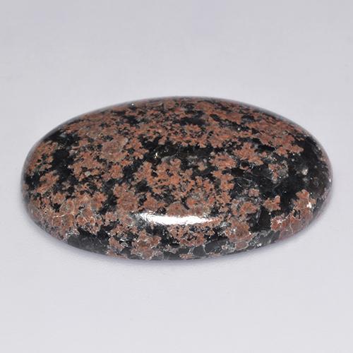 Obsidiana multicolorido natural 26,35ct, corte oval, opaco