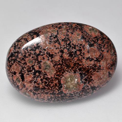 Obsidiana multicolorido natural 15,91ct, corte oval, opaco