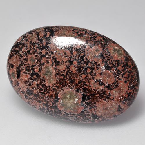 Obsidiana multicolorido natural 15,91ct, corte oval, opaco