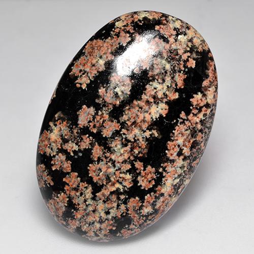 Obsidiana multicolorido natural 31,25ct, corte oval, opaco