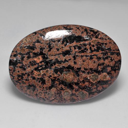 Obsidiana Multicolorido Natural 28.40ct, Corte Oval, Opaco