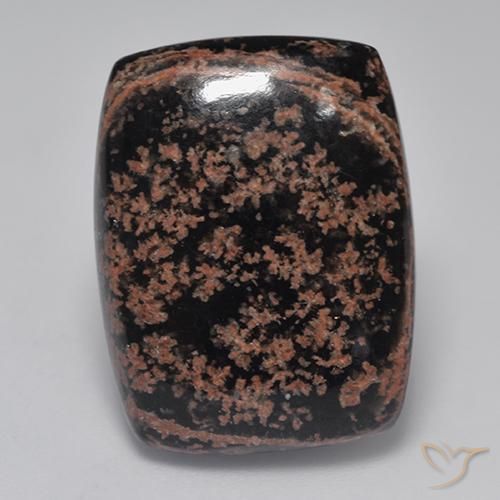 19.55ct Natural Multicolorido Obsidiana, Almofada, Opaco
