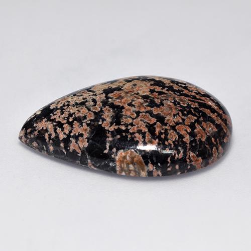 Obsidiana Multicolorido Natural 20.83ct, Formato de pêra, Opaco