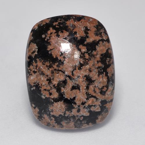 Obsidiana multicolorido natural 6,39ct, almofada cortada, opaco