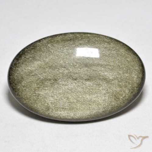 Obsidiana Preto com brilho dourado Natural 30.38ct, oval, Opaco