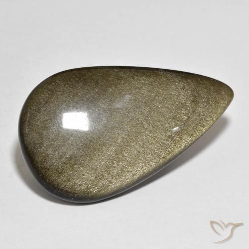 Obsidiana Multicolorido Natural 21.31ct, Formato de pêra, Opaco