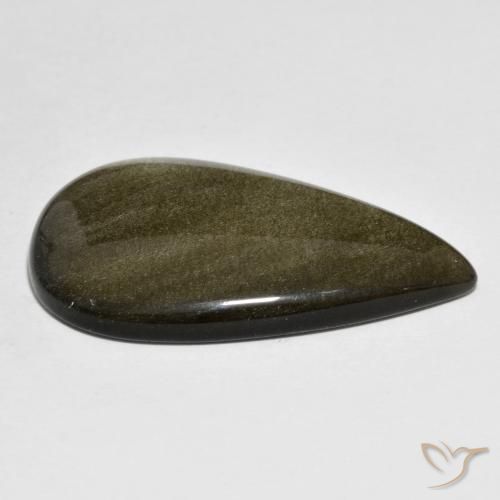 Obsidiana Multicolorido Natural 21.31ct, Formato de pêra, Opaco