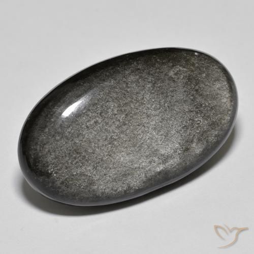 Obsidiana Cinza claro Natural 26.61ct, oval, Opaco