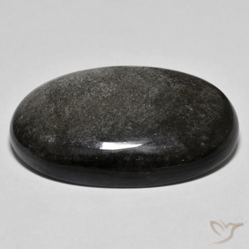 Obsidiana Cinza claro Natural 26.61ct, oval, Opaco