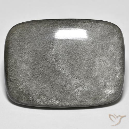 Obsidiana Cinza claro Natural 32.84ct, Almofada, Opaco