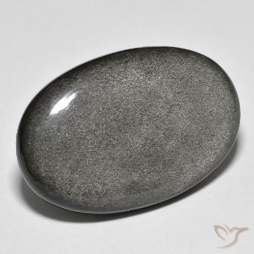 Obsidiana Cinza claro Natural 31.50ct, oval, Opaco