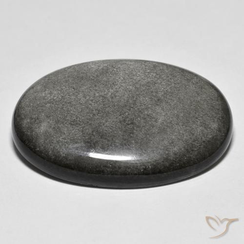 Obsidiana Cinza claro Natural 31.50ct, oval, Opaco
