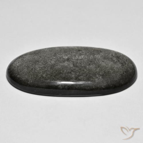 Obsidiana Cinza claro Natural 33.09ct, oval, Opaco