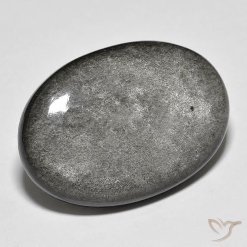 Obsidiana Cinza claro Natural 27.47ct, oval, Opaco