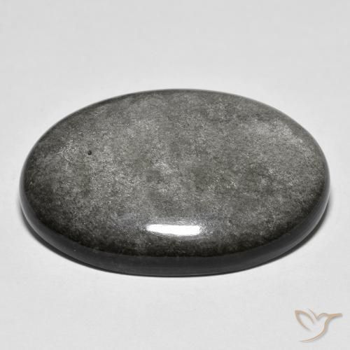 Obsidiana Cinza claro Natural 27.47ct, oval, Opaco