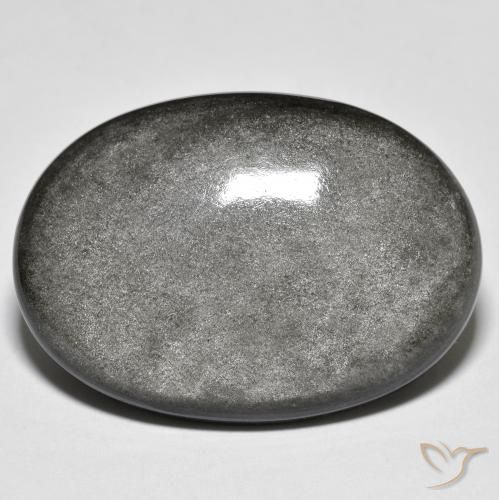 30.48ct Natural Cinza claro Obsidiana, oval, Opaco