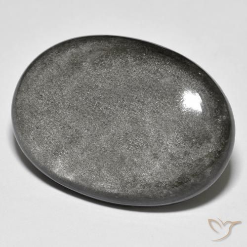 Obsidiana Cinza claro Natural 30.48ct, oval, Opaco