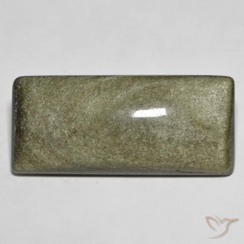 Obsidiana Preto com brilho dourado Natural 22.63ct, baguete, Opaco