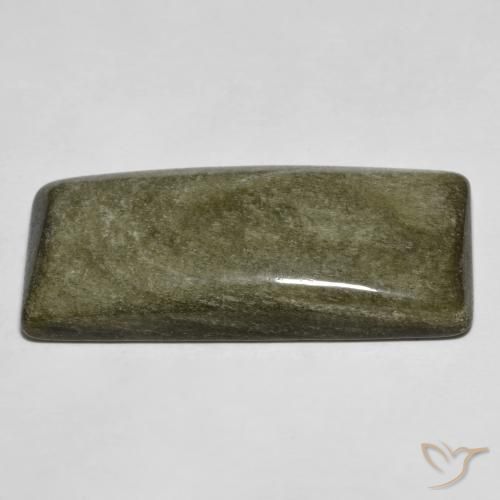 Obsidiana Preto com brilho dourado Natural 22.63ct, baguete, Opaco
