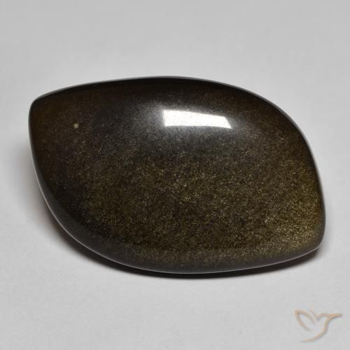 17.74ct Natural Preto com brilho dourado Obsidiana, Chique, Opaco