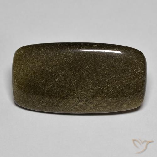 Obsidiana preto natural 9,53ct, almofada cortada, opaco