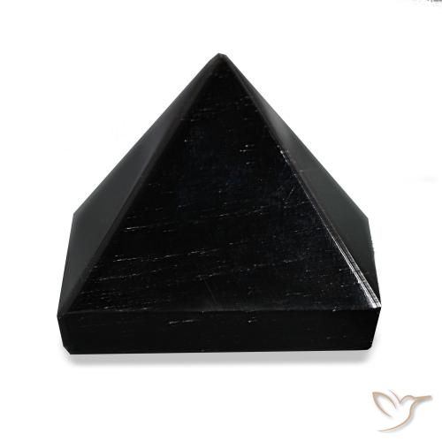 64.79ct Preto com linhas cinza Obsidiana, Quadrado, Opaco
