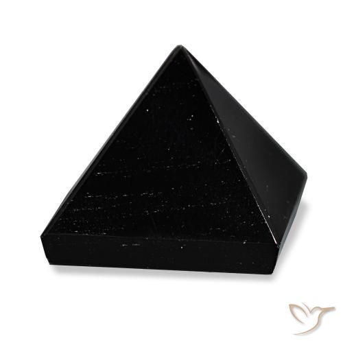 Obsidiana Preto com linhas cinza Natural 64.79ct, Quadrado, Opaco