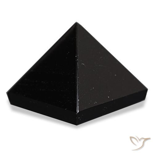 Obsidiana Preto com linhas cinza Natural 64.79ct, Quadrado, Opaco