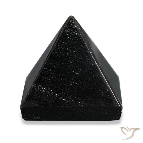 Obsidiana Preto com linhas cinza Natural 77.47ct, Quadrado, Opaco