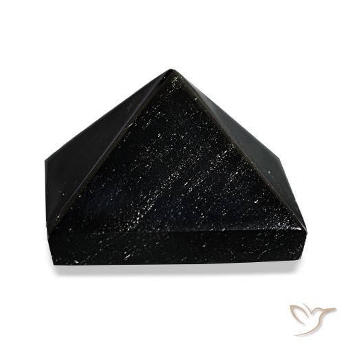 66.01ct preto com linhas cinza obsidiana, quadrado, opaco