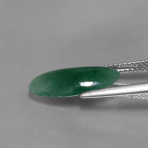 Jade de onfacita verde natural 3,52ct, forma extravagante, translúcido