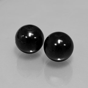 Pedras preciosas de ônix preto natural de  ct, esfera / bola, opaco