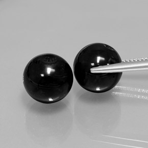 Pedras preciosas de ônix preto natural de  ct, esfera / bola, opaco