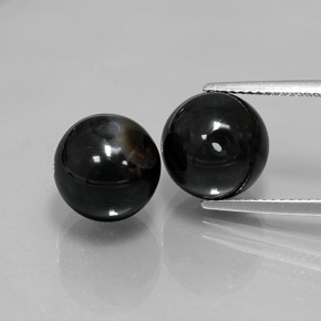 Pedras preciosas de ônix preto natural de  ct, esfera / bola, opaco